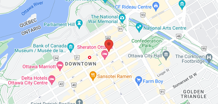 map of 1000 WELLINGTON STREET W UNIT#311